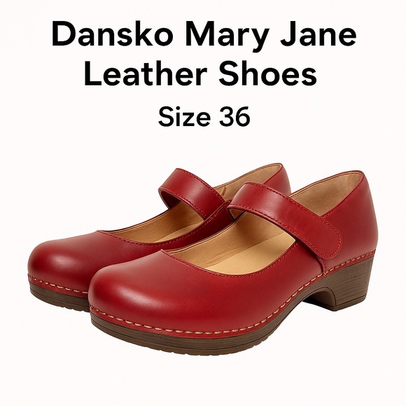 Dansko Mary Jane Leather Shoes – Size 36 - Picture 1 of 6